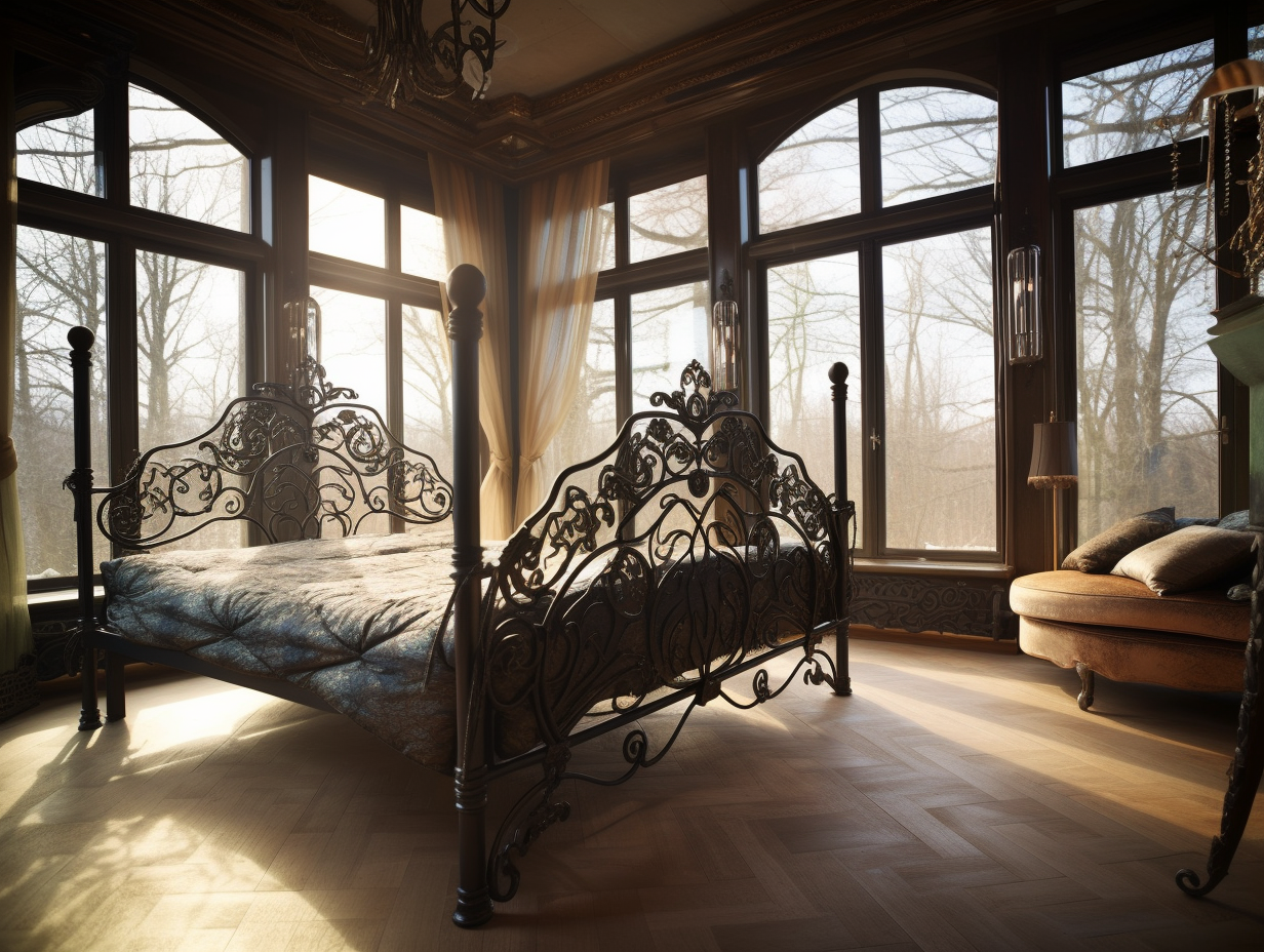 Hand forged iron online beds