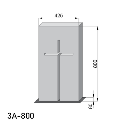 Krzyż nagrobny 3A-800 3A-1100