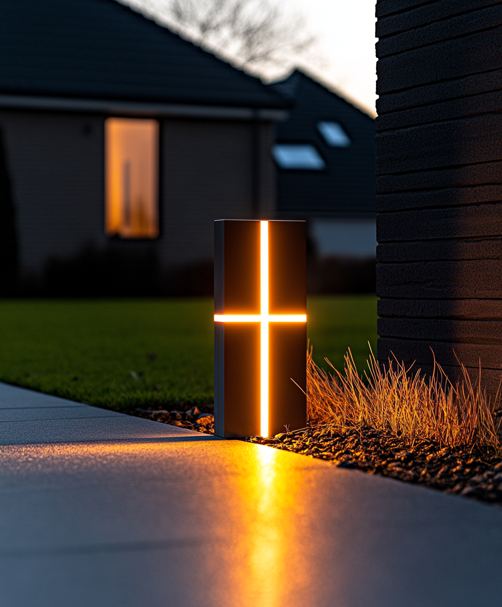 cor-ten steel cross led