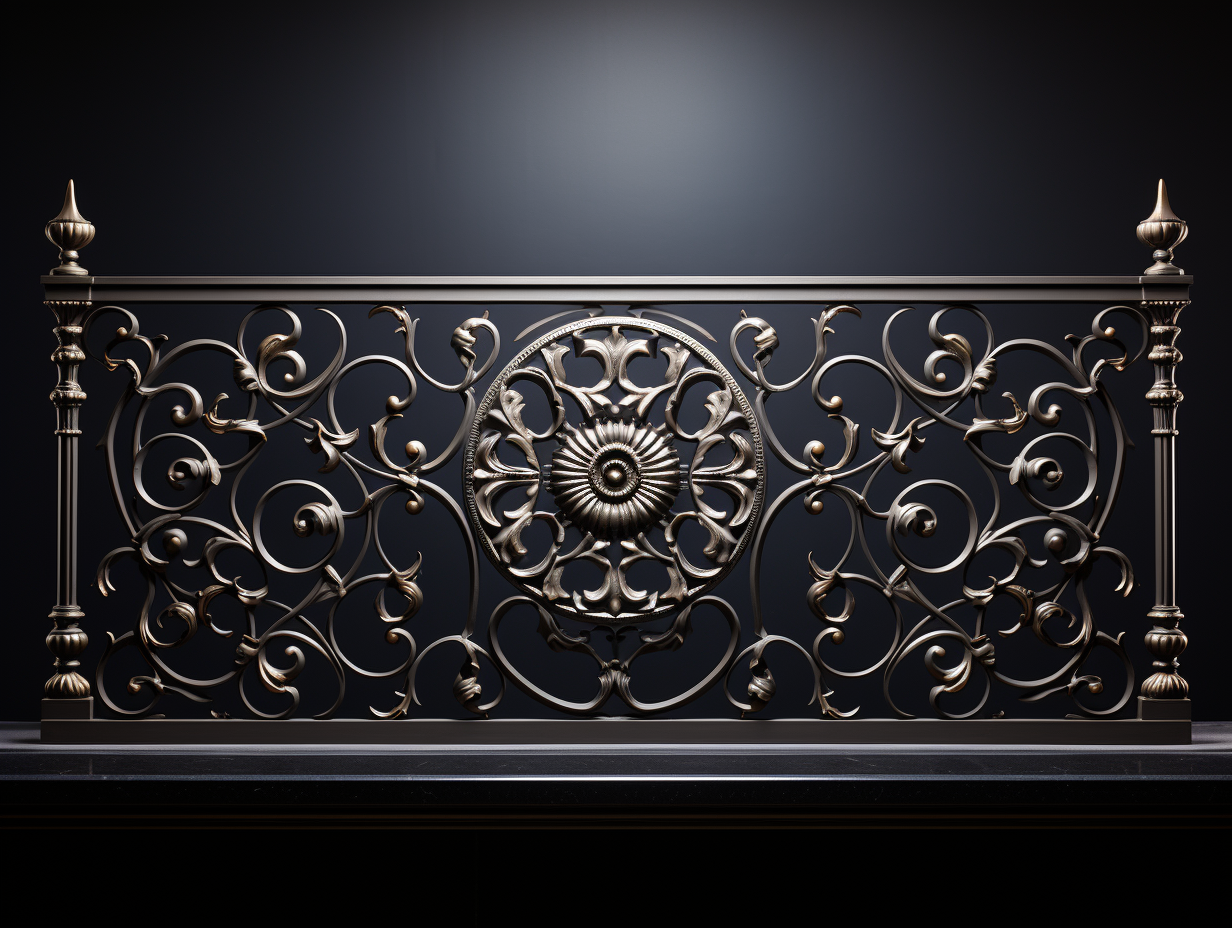 Balustrada ozdobna barokowa na balkon, taras, schody.