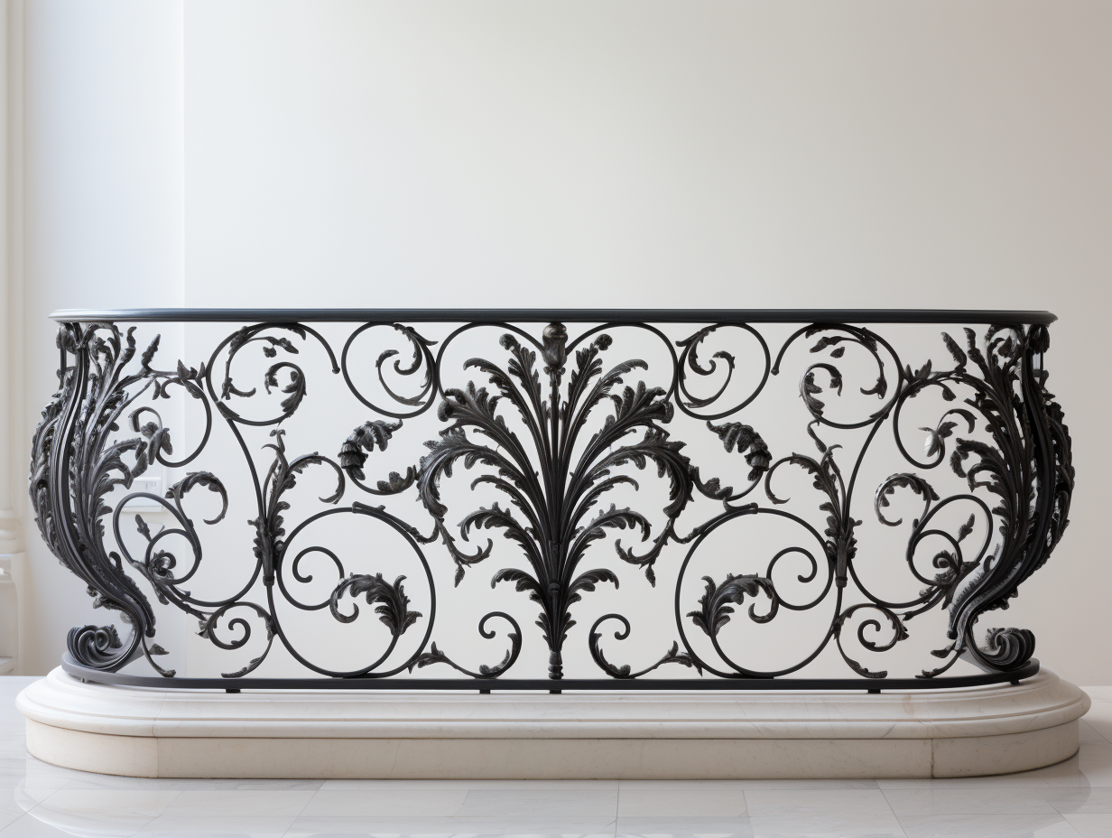 Balustrada dekoracyjna Art Deco na balkon, taras, schody.