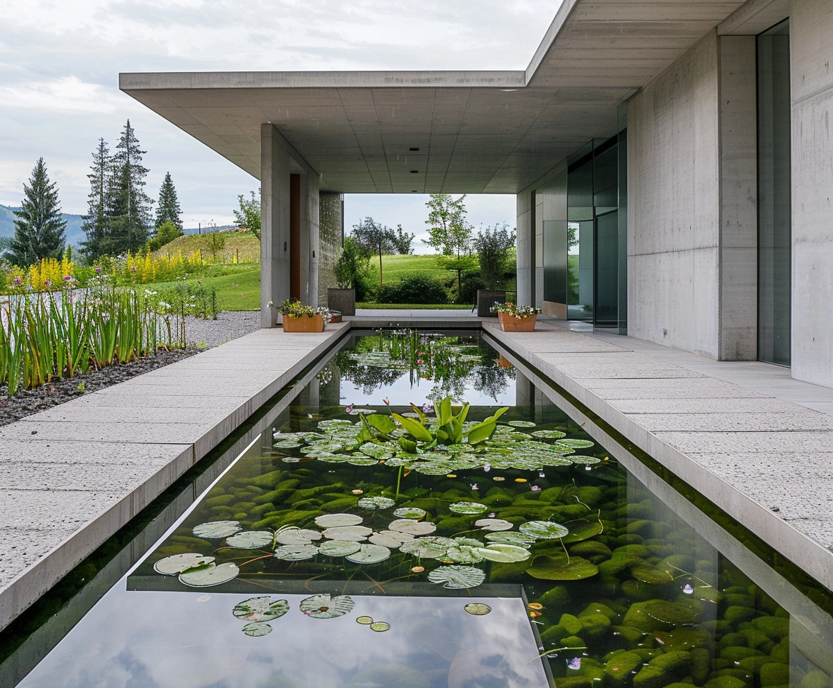 Architectural concrete water features - timeless elegance in your garden
