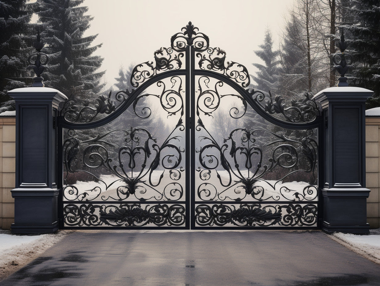 Brama wjazdowa w stylu wiktoriańskim kowalstwo artystyczne