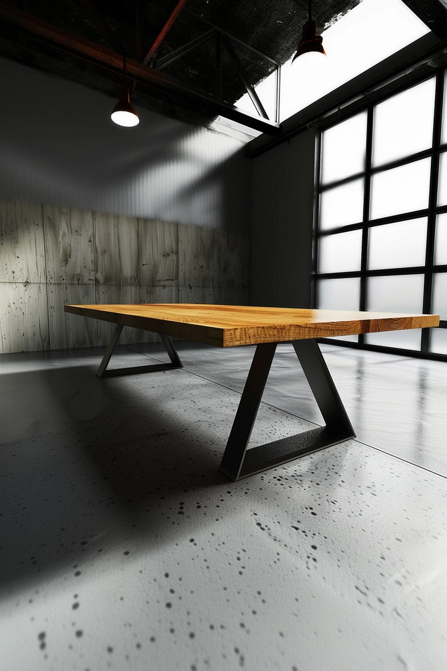 designer steel table conference