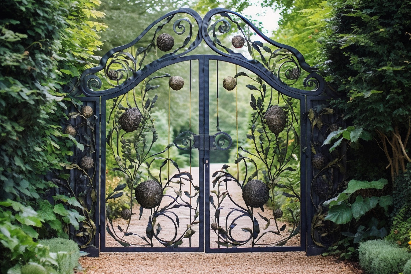 Ozdobna brama wjazdowa ze stali - "Devana"  kowalstwo artystyczne