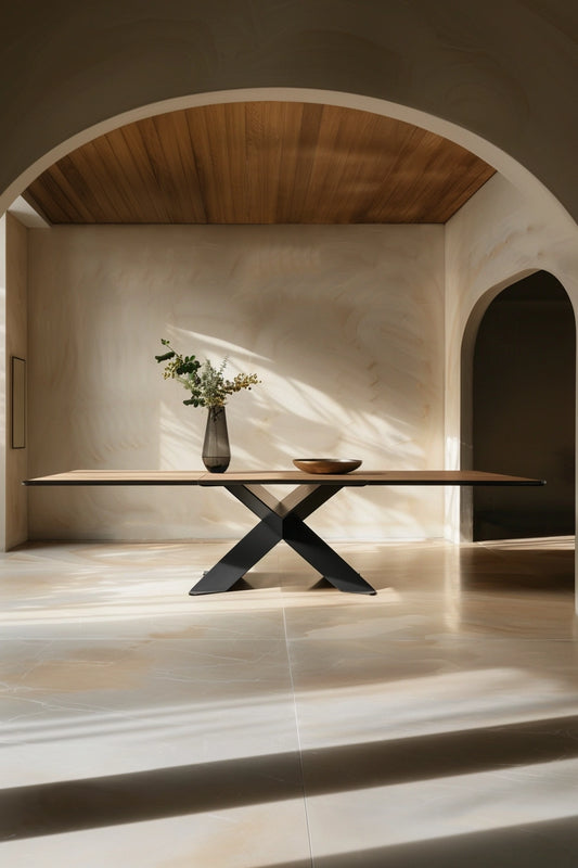 dining steel designer table luxury