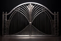 Art Deco Driveway Gate Steel 