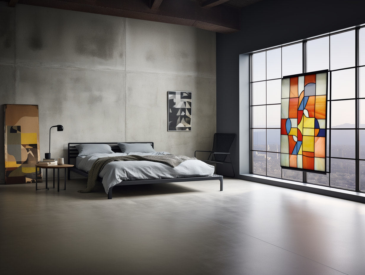 Solidne łóżko metalowe - minimalistyczny design - "Przybylut" wystrój wnętrz