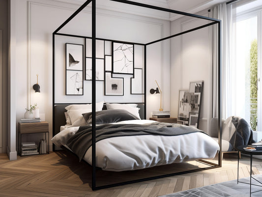 Custom-made metal bed - Economical design - "Przedsława" 