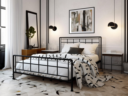 Custom-made metal bed - Economical design - "Przezprawa" 