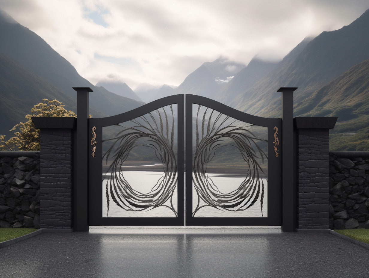 Forged steel entrance gate -