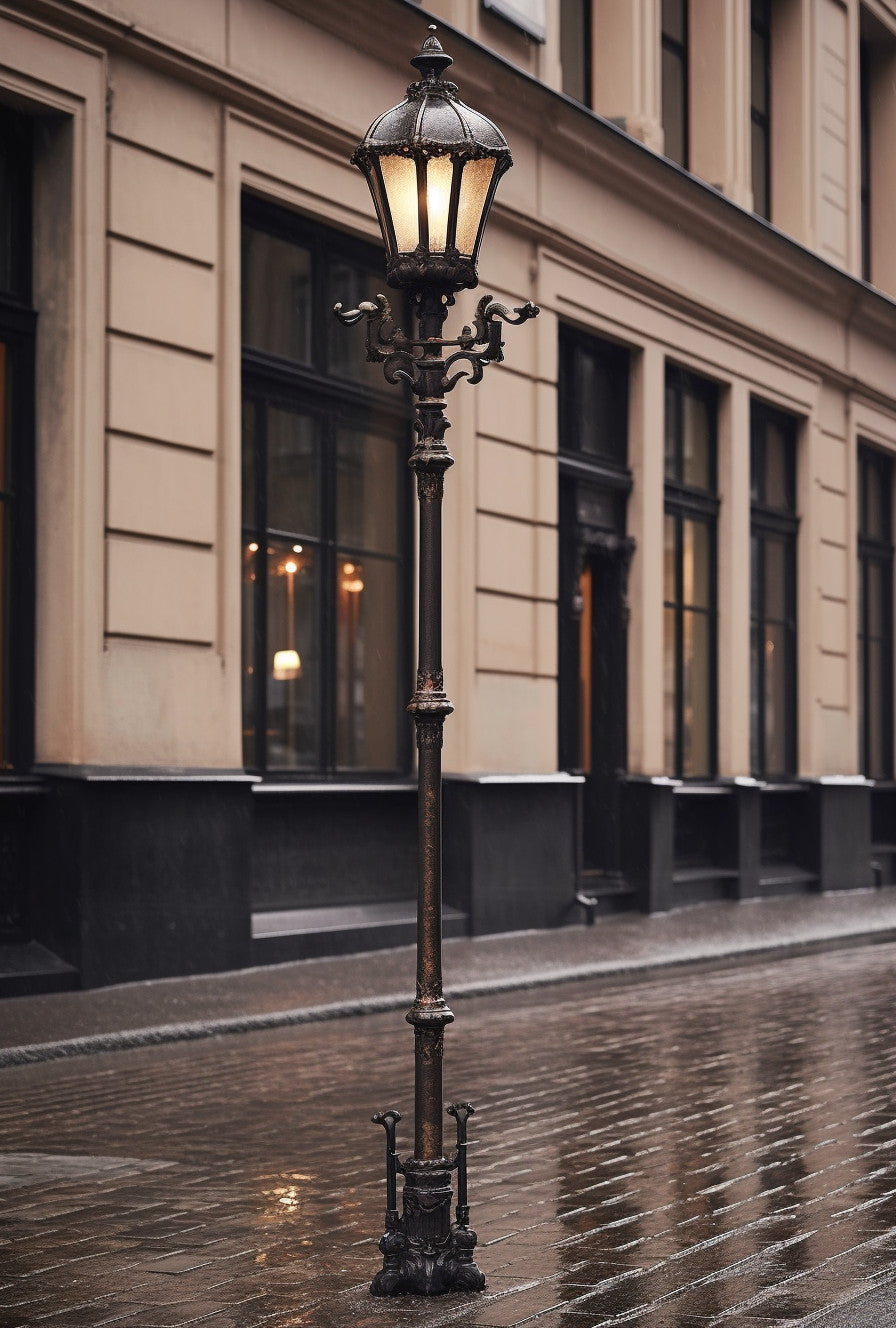 "Bogured" - Latarnia uliczna, metaloplastyka kuta na wymiar. kowalstwo artystyczne