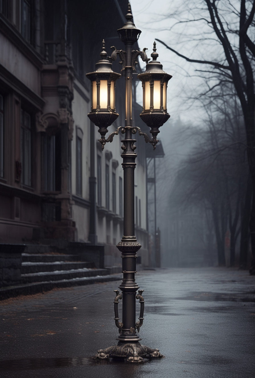 "Bogwiedz" - Street lamp, custom-made artistic blacksmithing.