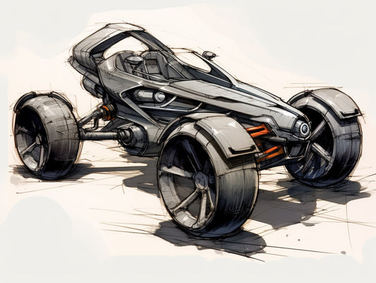 Syrenka górska - projekt koncepcyjny #16 car design plakat obraz nadruk