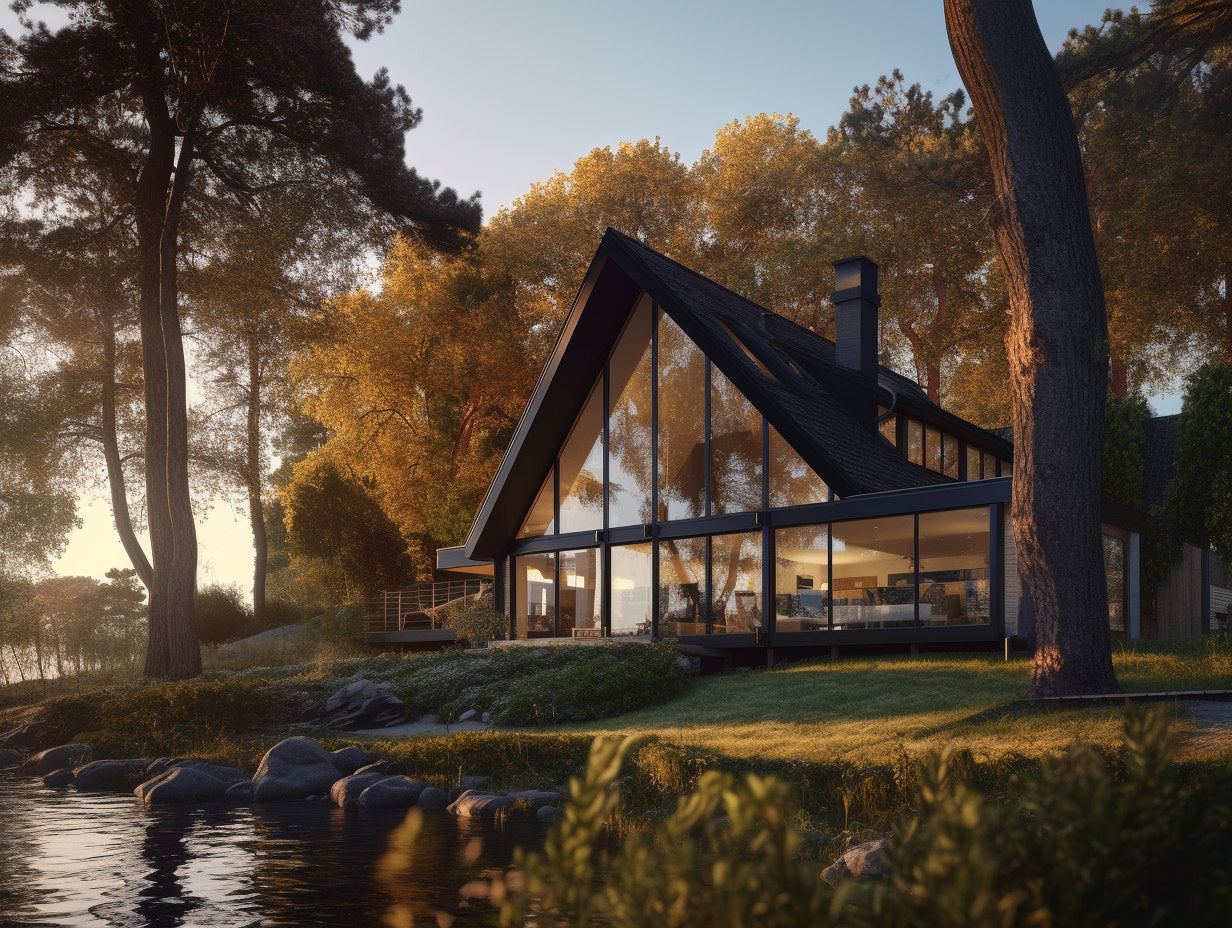 Domek nad jeziorem - projekt koncepcyjny #21 obraz ekologiczny