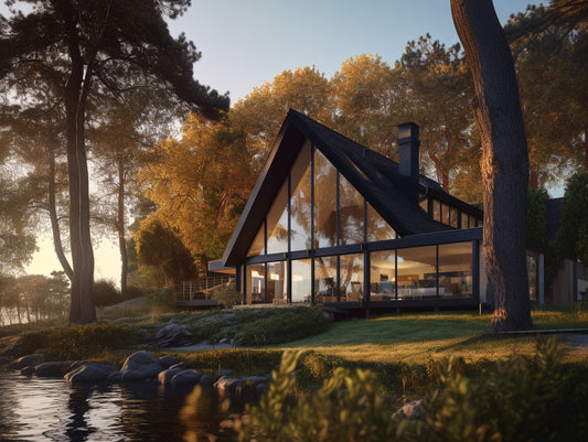 Domek nad jeziorem - projekt koncepcyjny #21 obraz ekologiczny