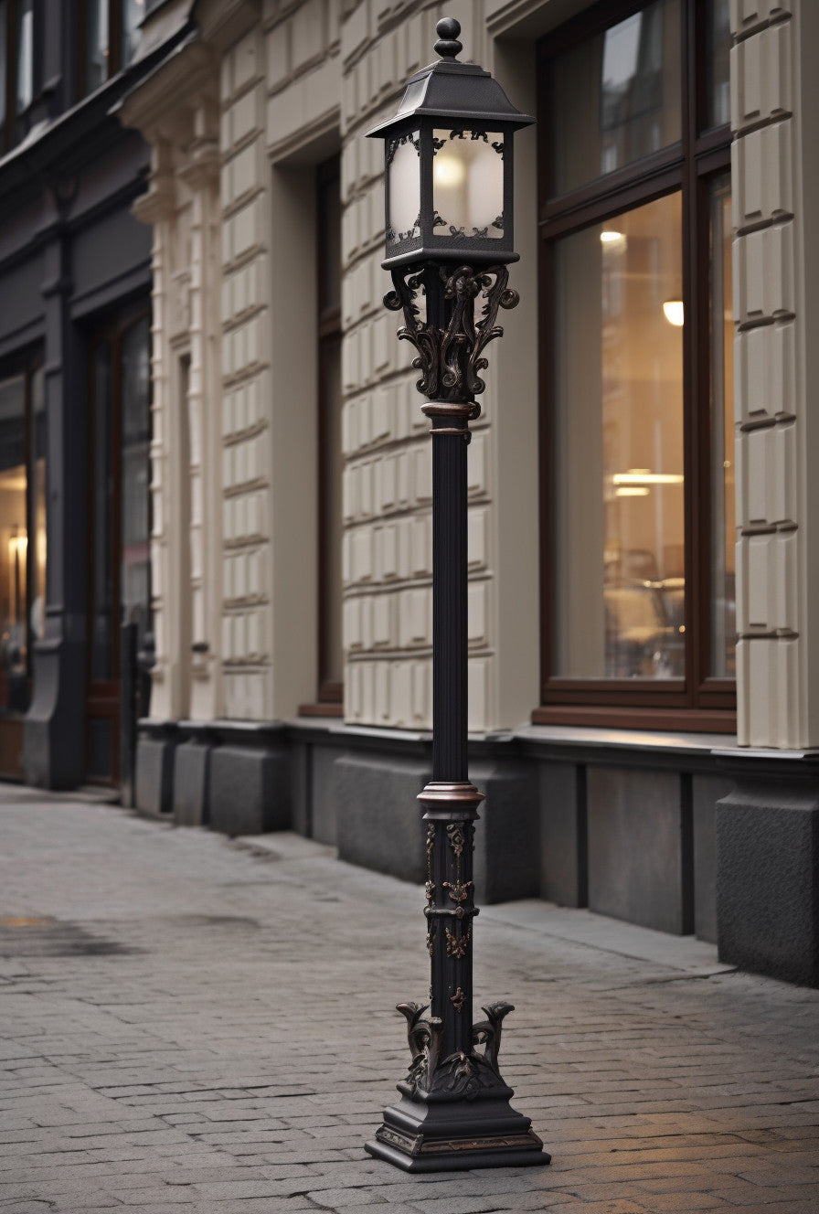 "Bożysław" - Latarnia uliczna ogrodowa na wymiar. Kowalstwo artystyczne.