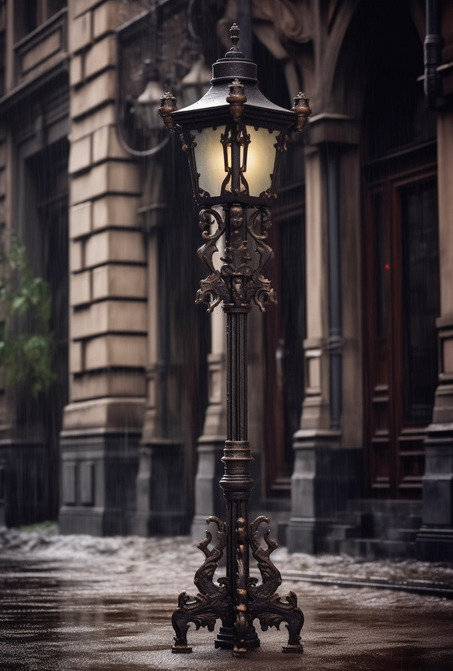 "Bratomir" - Latarnia na wymiar. Gotyk. Kowalstwo artystyczne. gotycka ogrodowa uliczna