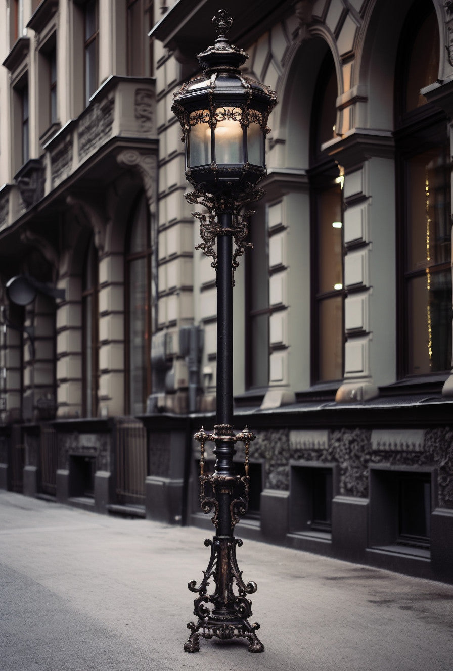 "Bratosław" - Latarnia na wymiar. Gotyk. Kowalstwo artystyczne. uliczna ogrodowa kuta