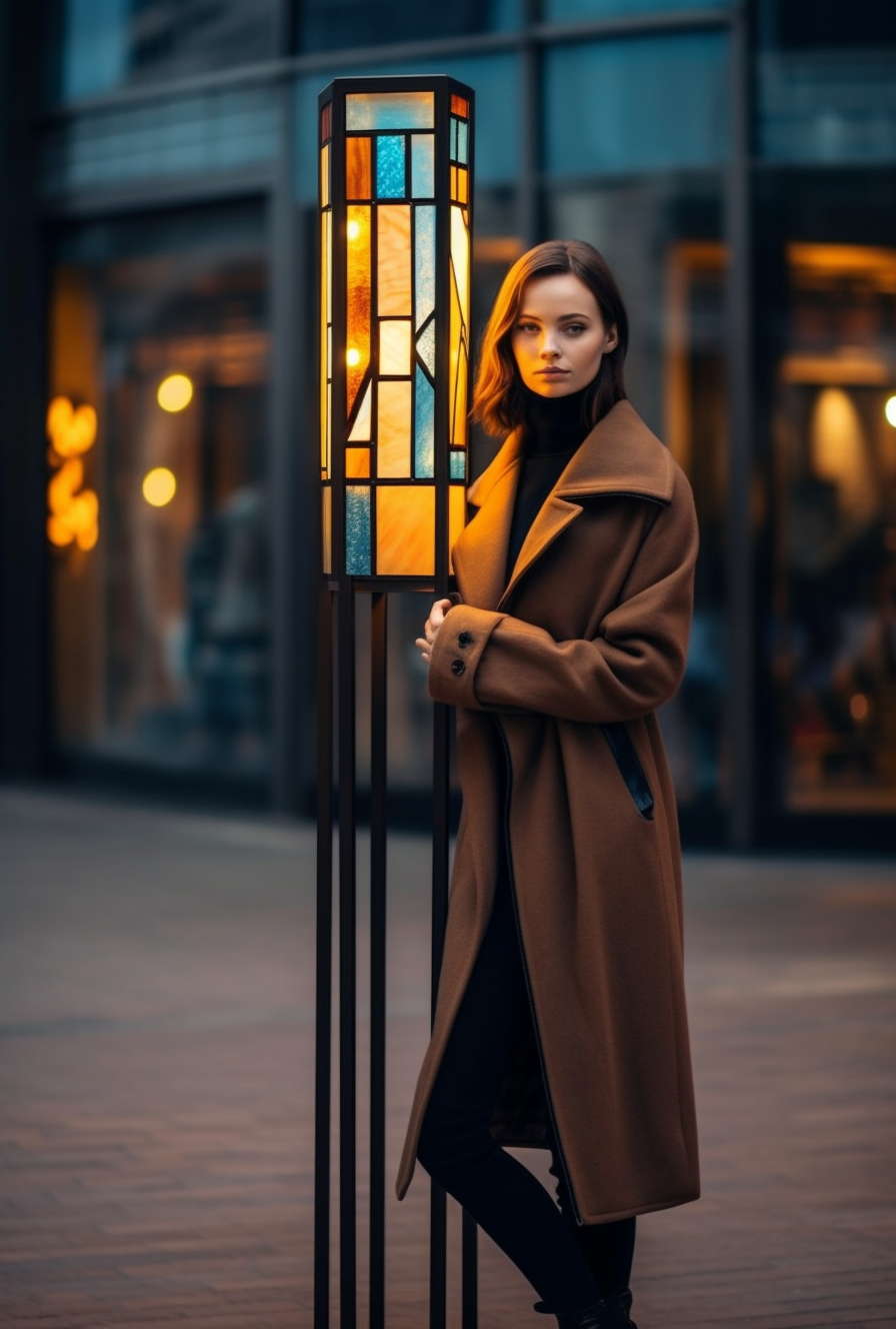 "Chocimir" - Latarnia z witrażem na wymiar. Kowalstwo artystyczne.