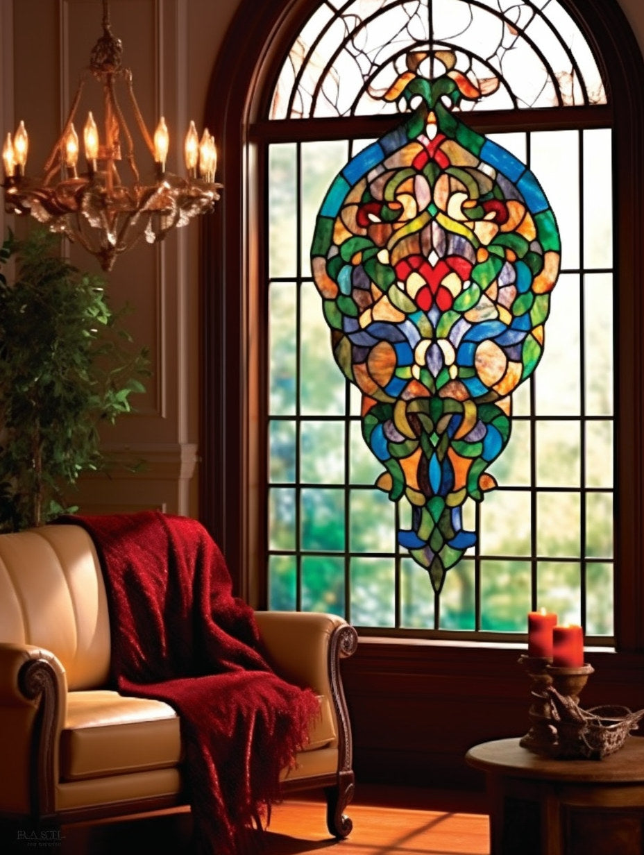 Witraż - "wiktoriańska szlachetna zaduma"