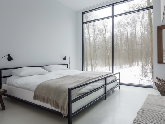 "Przeborka" - nowoczesne łóżko kute na wymiar - kowalstwo artystyczne.