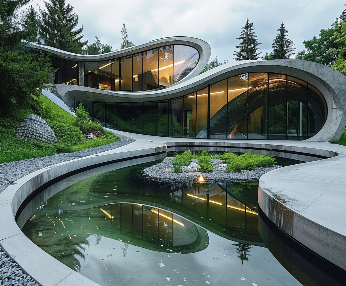 Oczko wodne beton architektoniczny