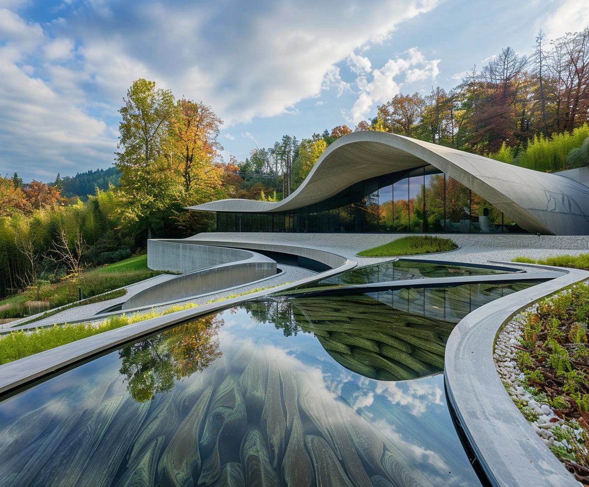 Oczko wodne beton architektoniczny