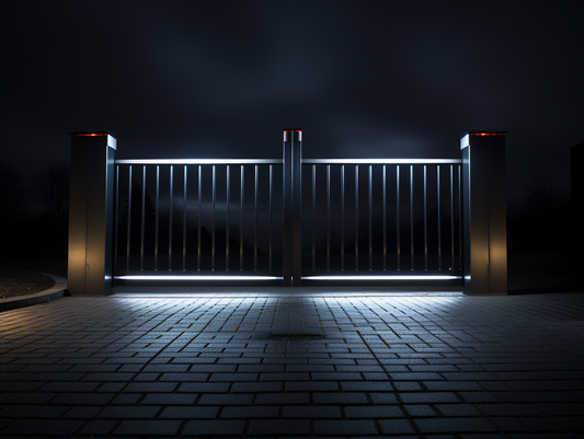 Brama wjazdowa z oświetleniem LED - nowoczesna, oszczędna