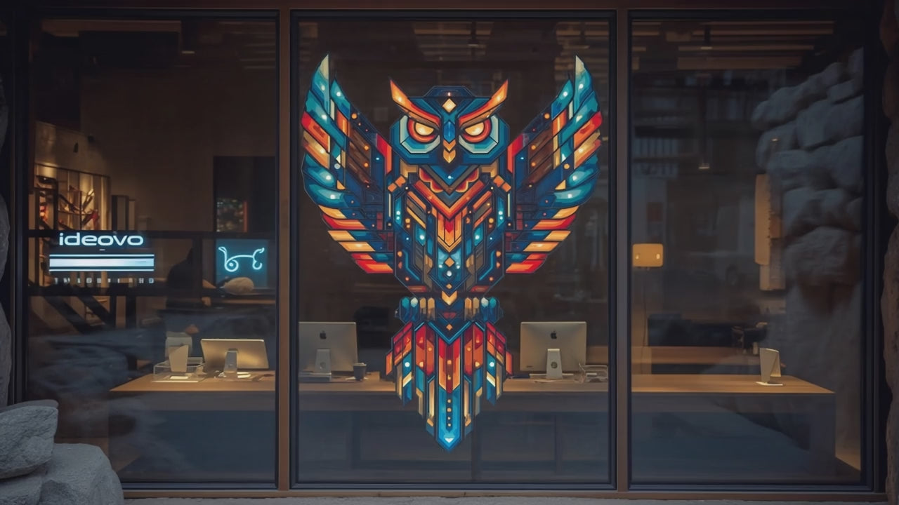 Witraż logo stained glass okno