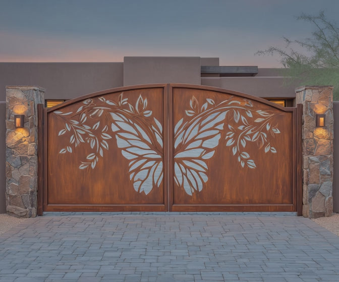 Entrance Gate "Anima" - The Gentleness of Nature in the Heart of Steel