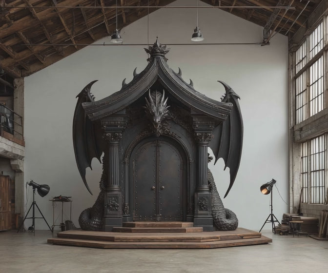 Dragon gate wrought iron