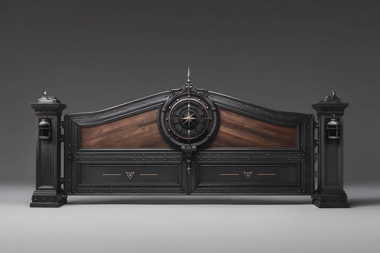 Artistic Forged Gate "Navigator" – Where Craft Meets Adventure
