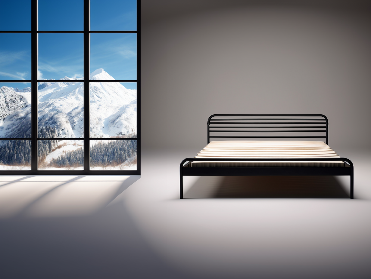 Solidne łóżko kute, metalowe - "Przybywuj" polski projektant ideovo