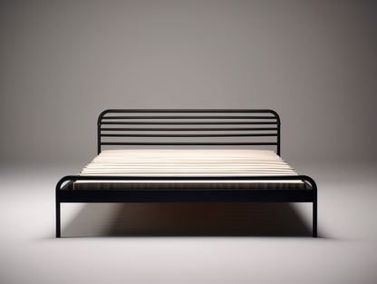 Solidne łóżko kute, metalowe - "Przybywuj" proste