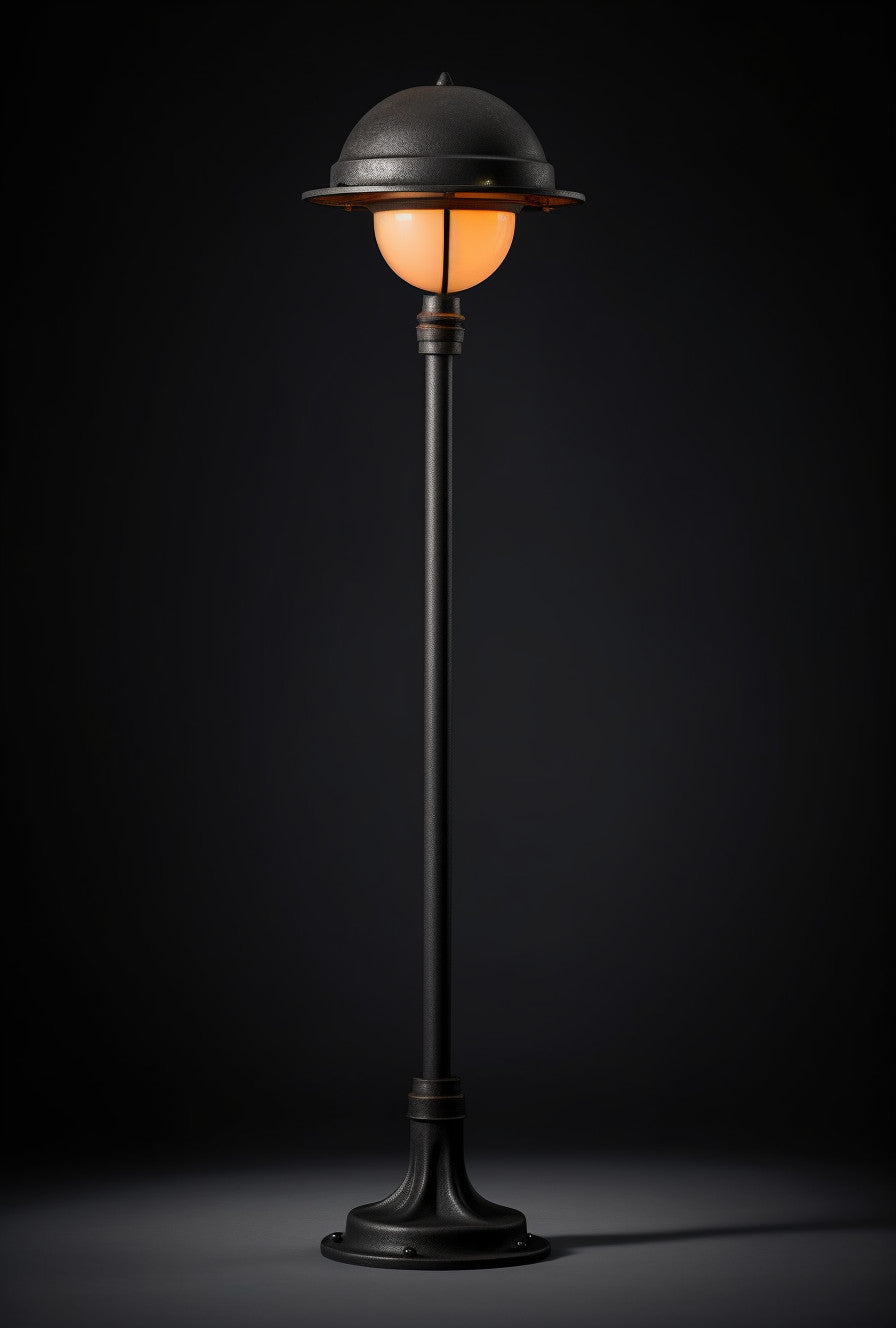 Latarnia kuta wymiar. Minimalistyczny design. - "Dziwisław" lampa uliczna i ogrodowa