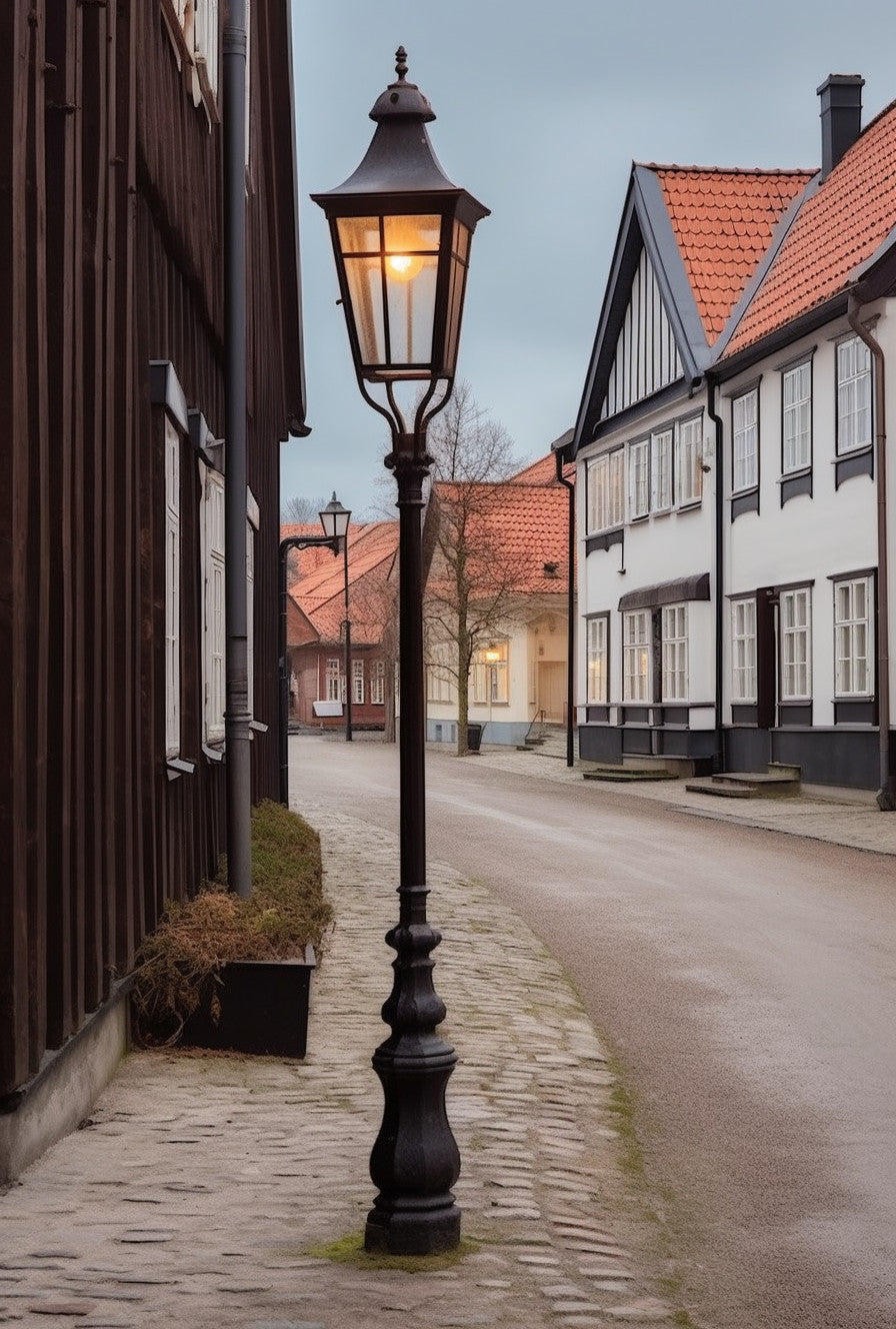 Lampa uliczna, kuta na wymiar. Klasyczny design. - "Falibor" Lampa ogrodowa i miejska