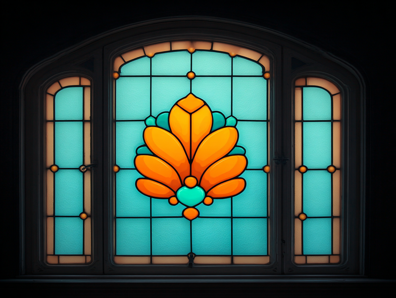 Witraż Art Noveau