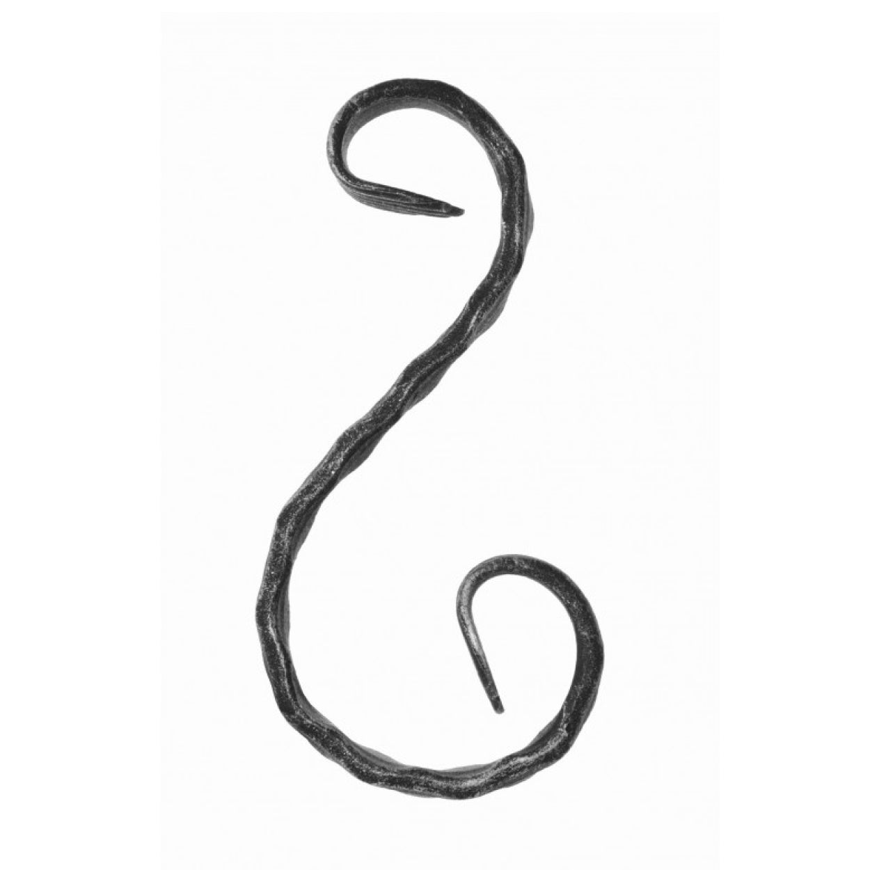 Element kuty, spirrala S 220x100 12x6, fakturowany bramy balustrady