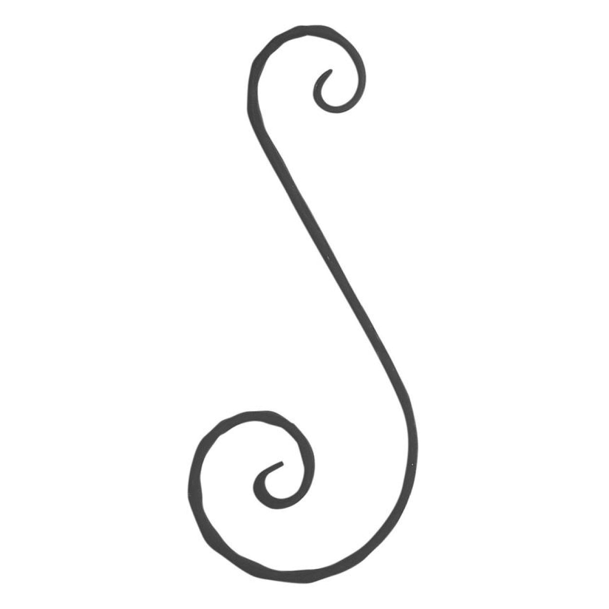 Element kuty, spirala S 330x130 12x6, fakturowany ogrodzenie przęsło