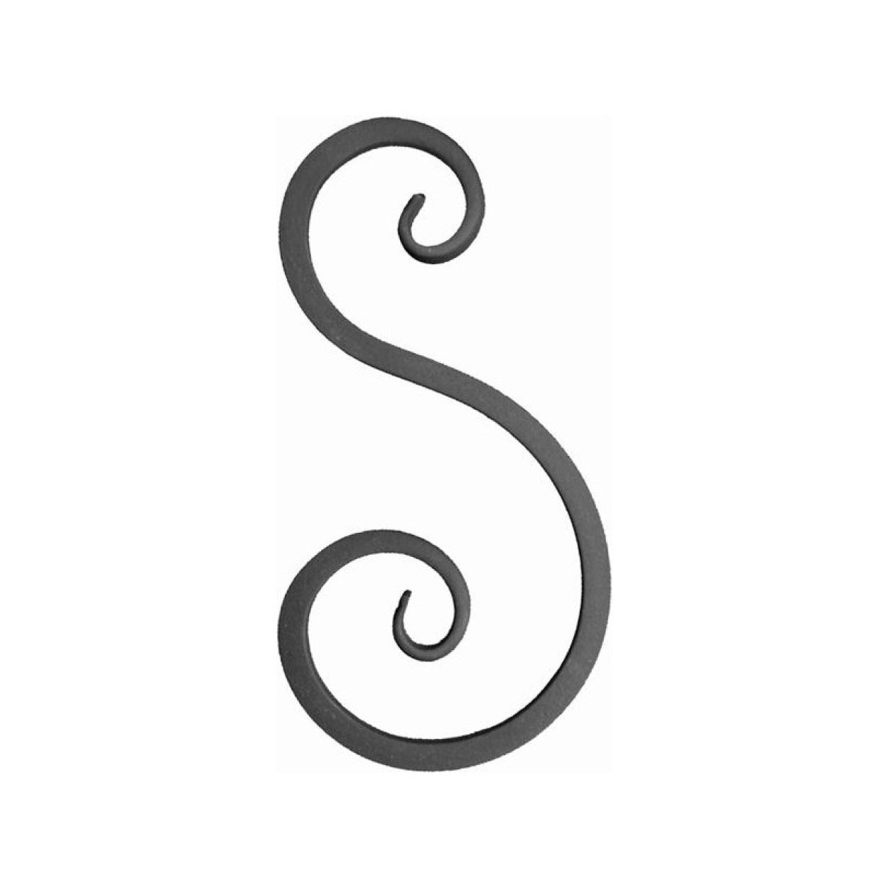 Element kuty, ozdobny S 250x127 12x12 (eska) do bramy balustrady