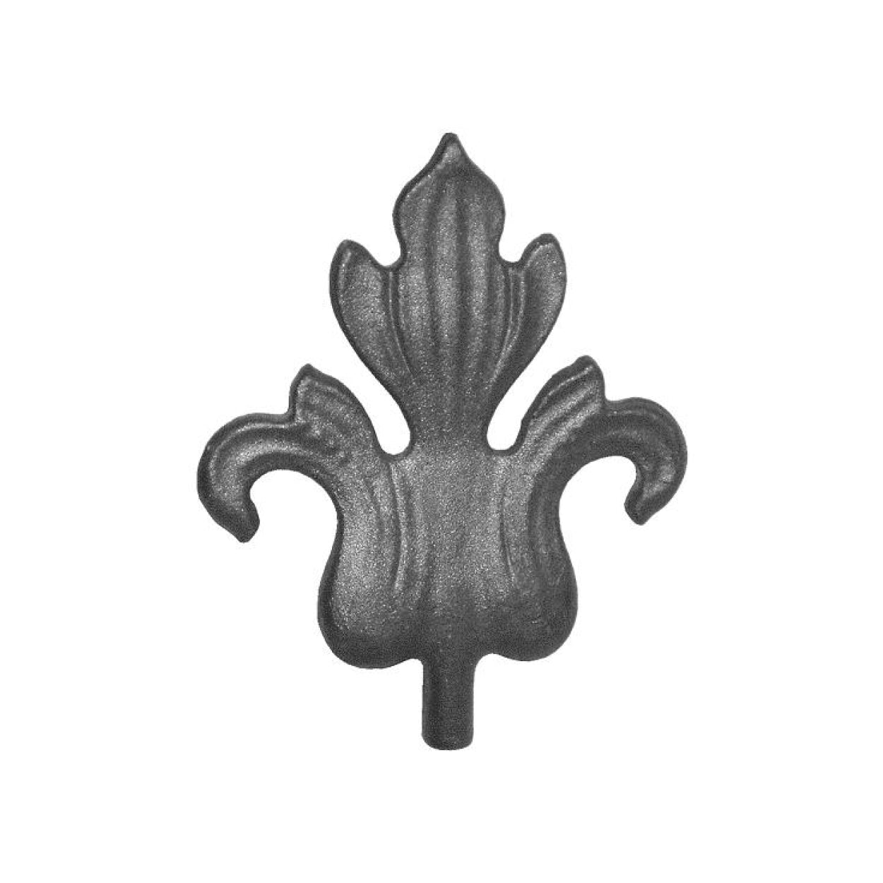 Element kuty grot / szpic ozdobny 145x120 16mm do bramy lub ogrodzenia liść