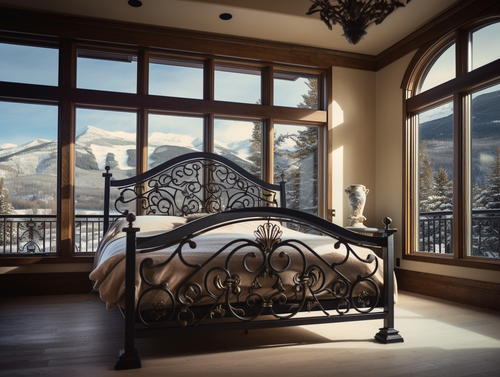 "Bogmiła" - eleganckie łóżko kute ze stali