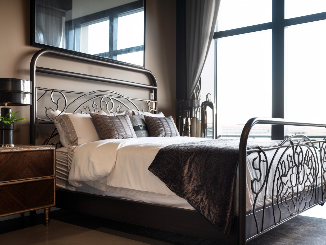 "Krzesława" - eksluzywne łóżko kute, metalowe. stalowe