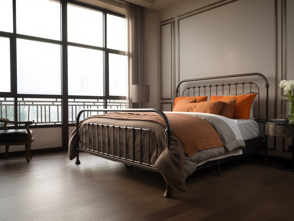 "Lechosława" - eksluzywne łóżko kute stalowe metalowe