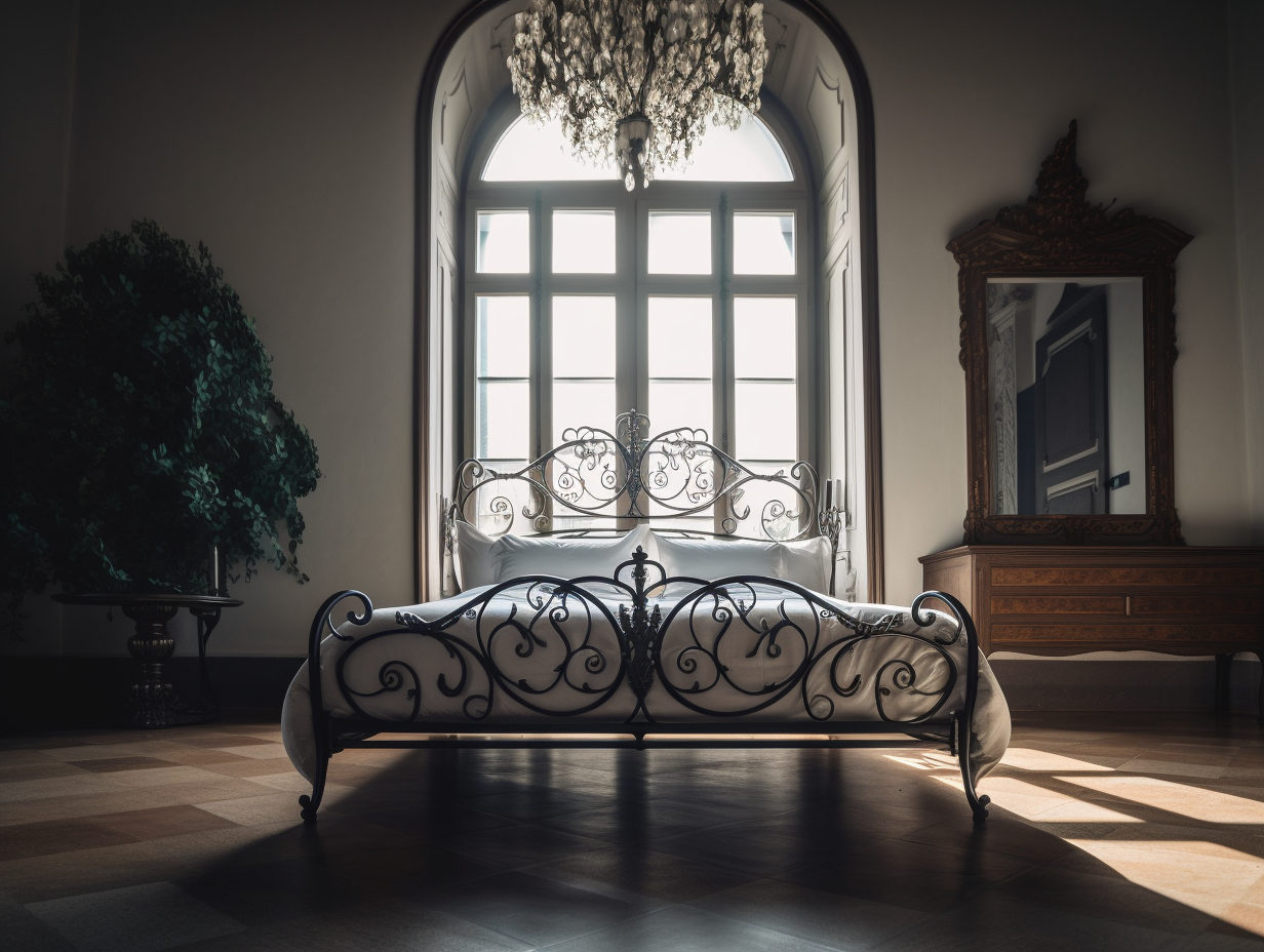 "Małomira" - eksluzywne łóżko metalowe, kute