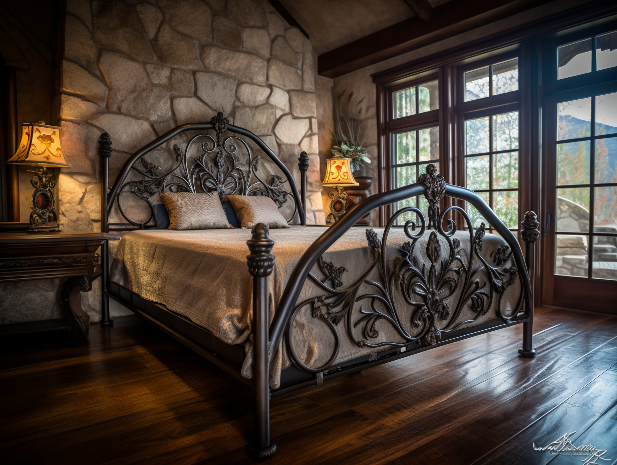 "Dobrosułka" - luksusowe łóżko stalowe. Kute ręcznie na wymiar.