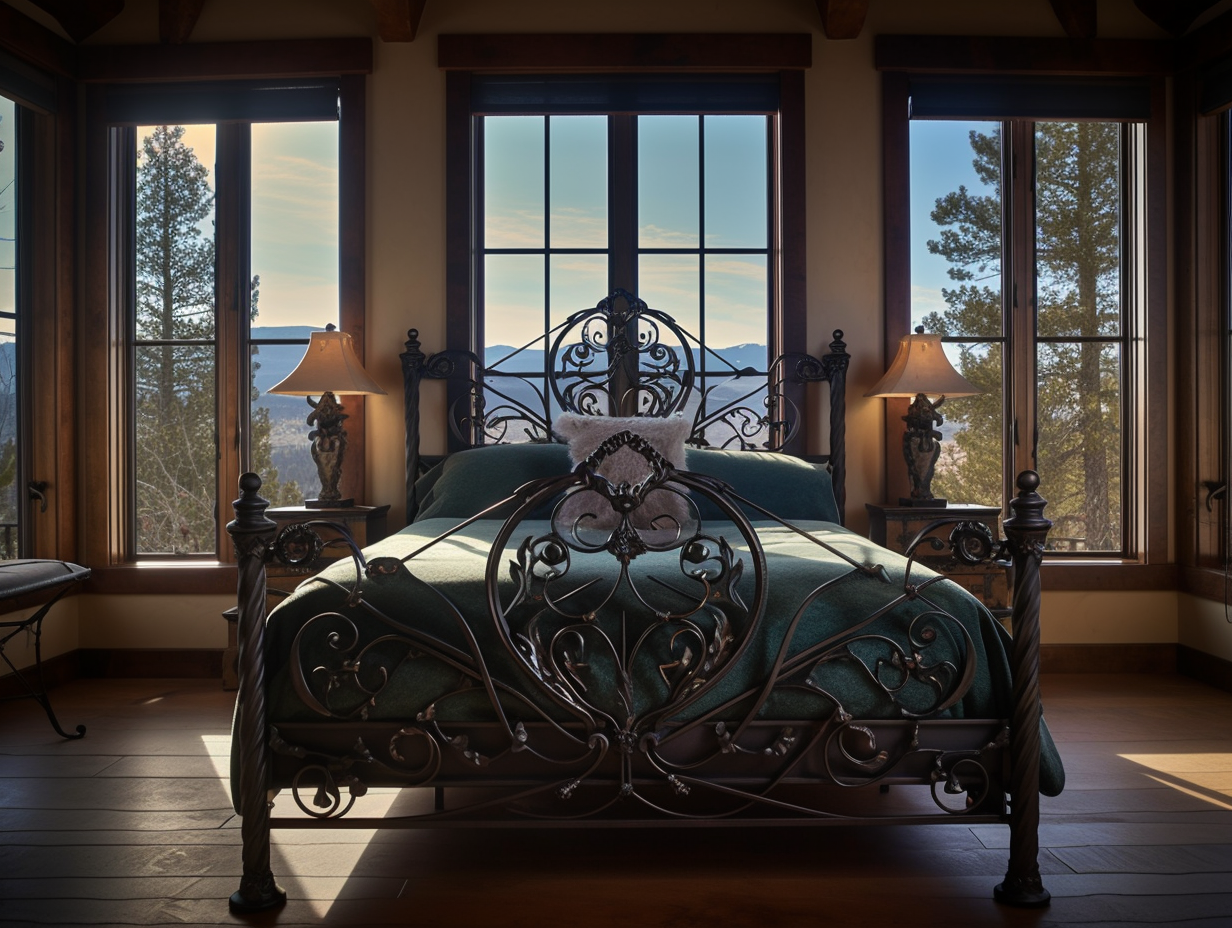 "Dziadumiła" - eksluzywne, łóżko kute, metalowe. stali