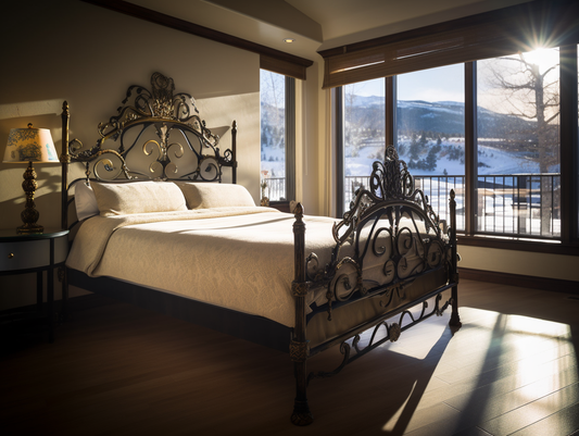 "Domaczaja" - luksusowe łóżko stalowe. Kute łóżko metalowe