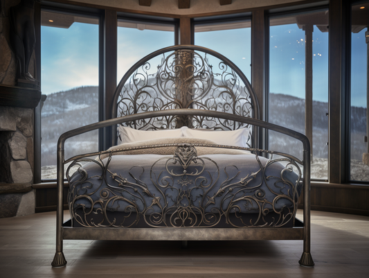 "Biedziesława" - eleganckie łóżko stalowe, metalowe